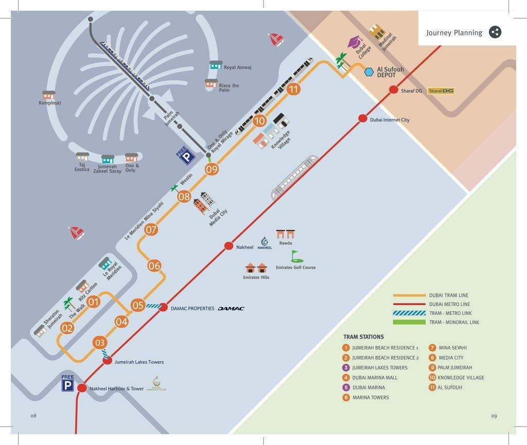 mapa de Dubai eléctrico