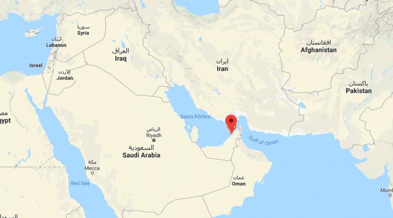De Dubai a localização no mapa