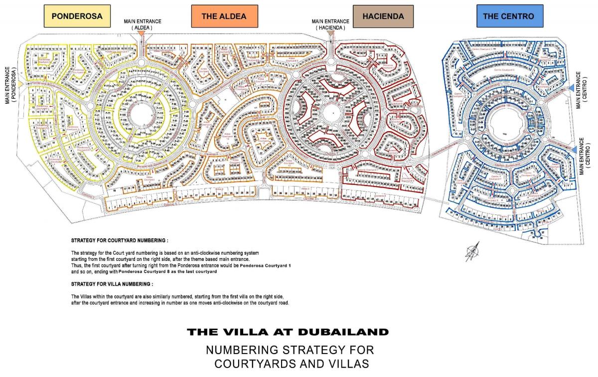 o villa Dubai mapa de localização