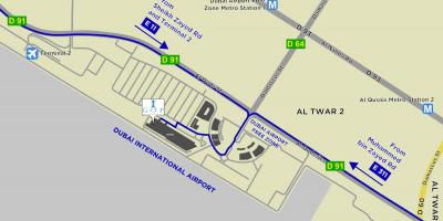 Mapa do aeroporto de Dubai zona livre