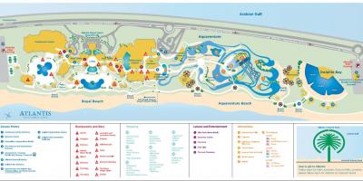 Mapa de Atlantis em Dubai