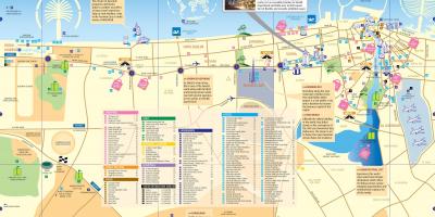 Mapa do centro da cidade de Dubai