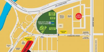 Dubai duty free tennis stadium mapa de localização