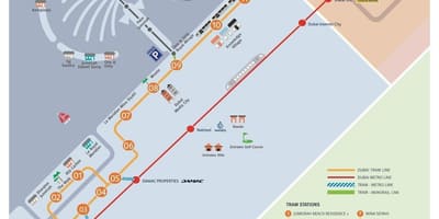 Mapa de Dubai eléctrico