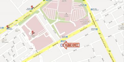 Dubai hospital mapa de localização