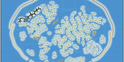 Mapa da ilha de Dubai