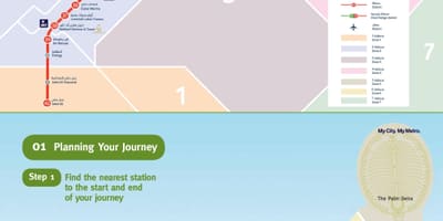 Dubai rede ferroviária mapa