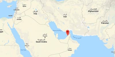 De Dubai a localização no mapa