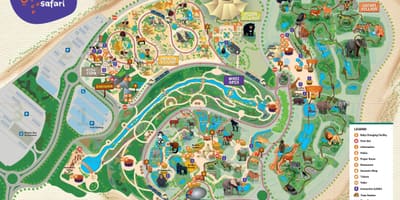 Mapa de Dubai zoo