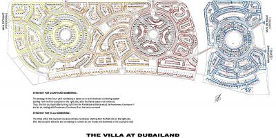 O villa Dubai mapa de localização